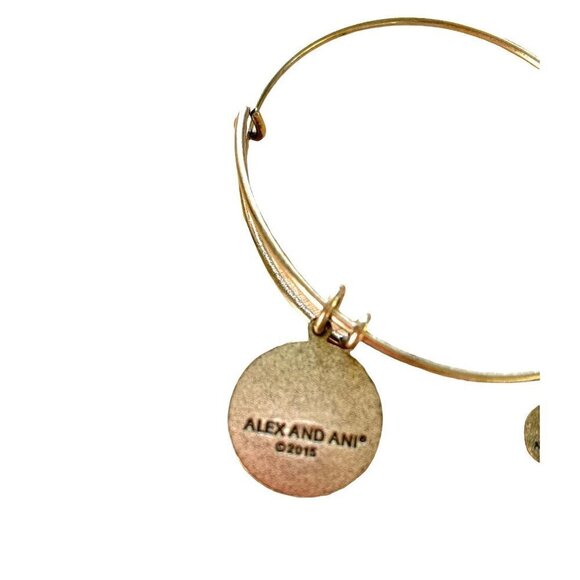 Alex & Ani Fleur de Lys Expandable Charm Bracelet - Silver Finish 2015 - Picture 2 of 3